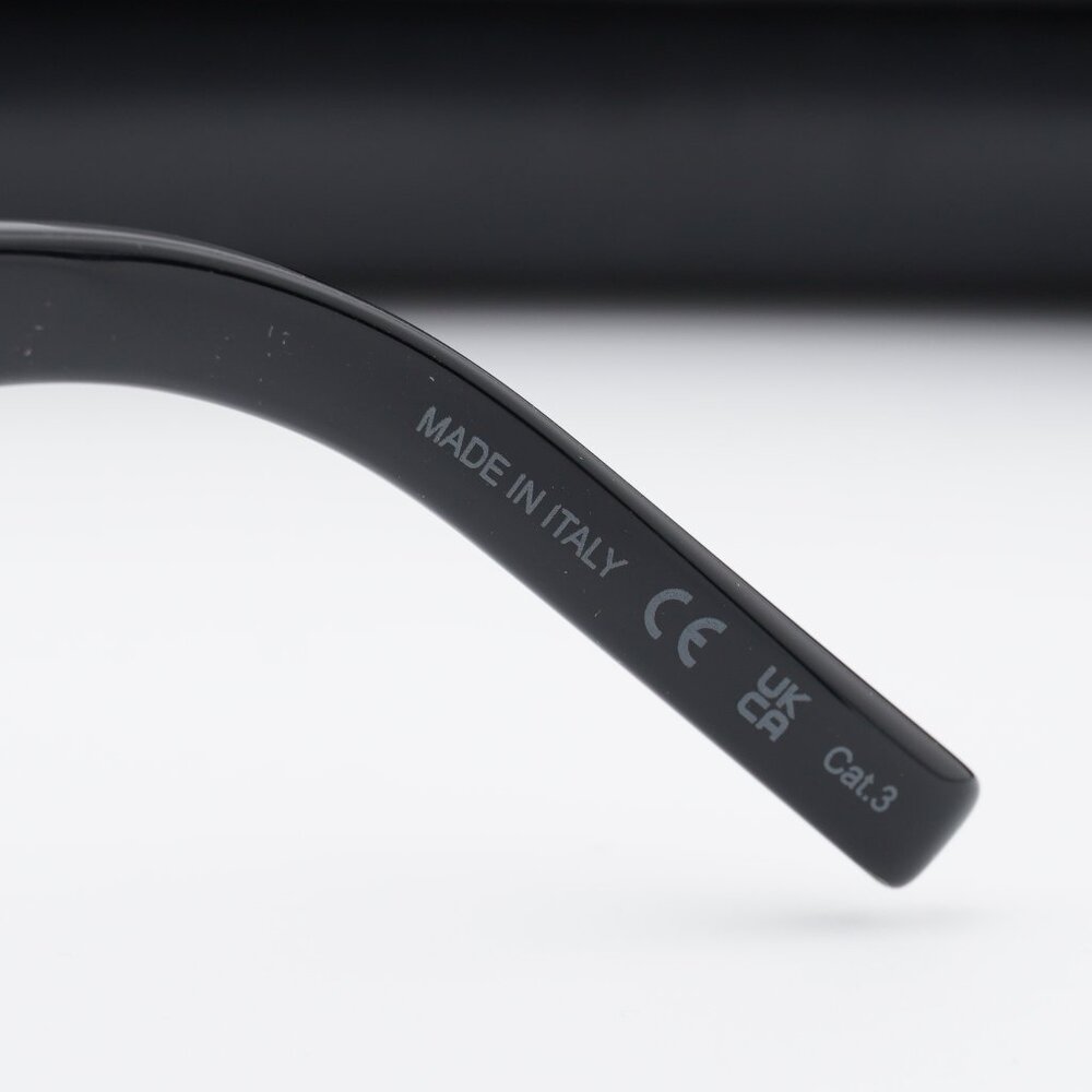 Saint Laurent SL215 GRACE 001 Cat Eye Sunglasses - Black/Grey - Picture 9 of 10